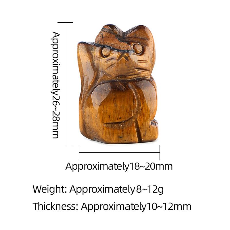 1 polegada ornamento de gatinho de pedra semipreciosa esculpido à mão ametista gato criativo enfeite de mesa