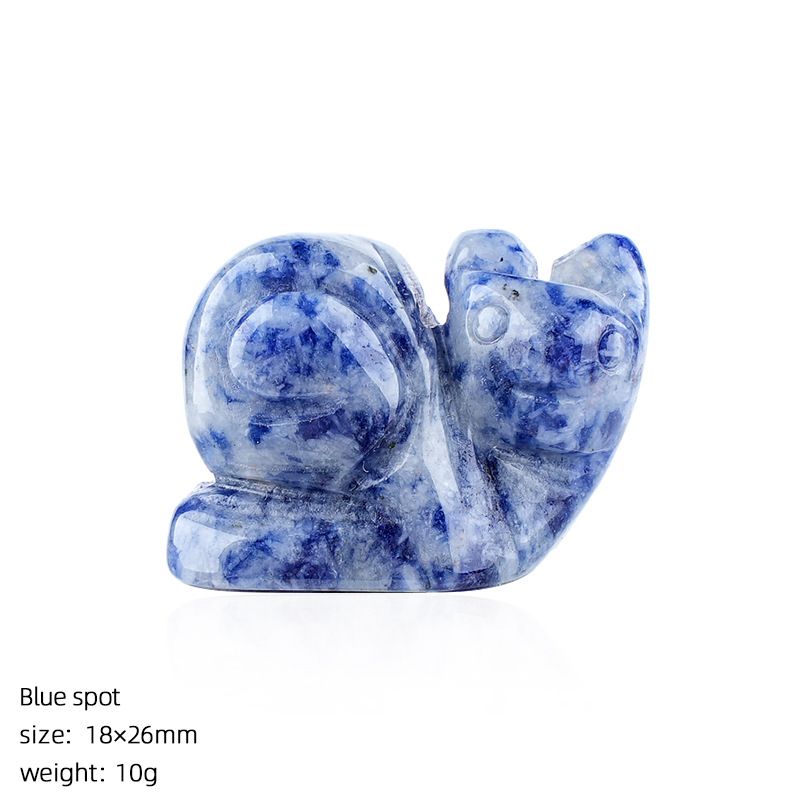 1In cristal natural caracol ornamento transfronteiriço criativo casa desktop micro-paisagismo escultura pedra preciosa pequeno caracol