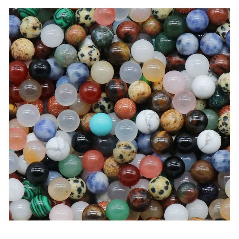 1306-8Mm contas não porosas, cristal natural pedra semipreciosa ágata contas redondas DIY jóias de pedra natural material de incrustação