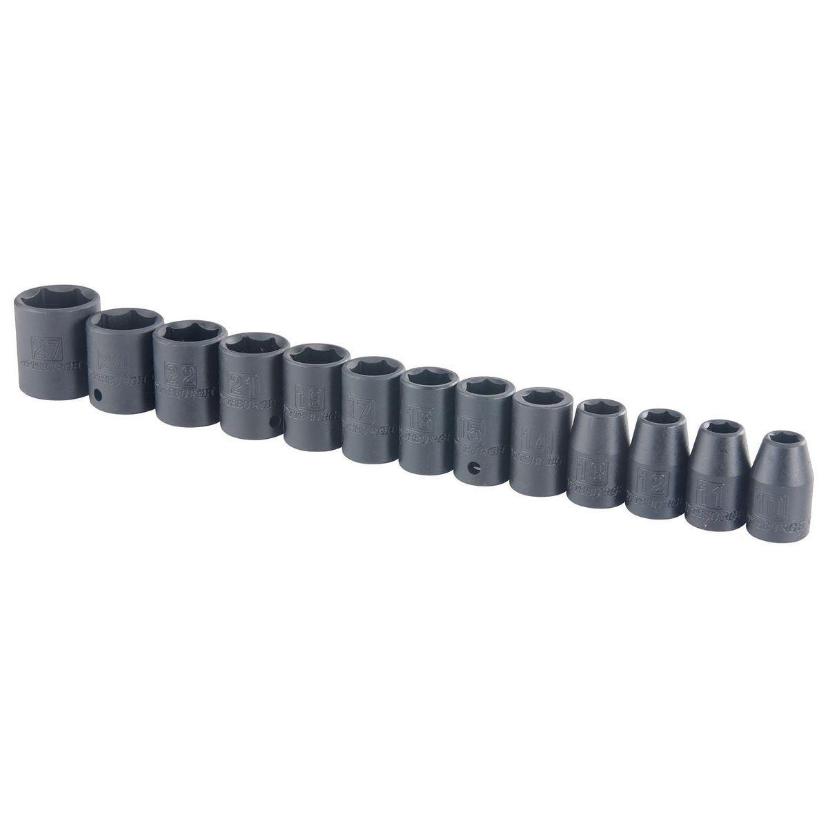 1/2 in. Drive Metric Impact Socket Set, 13 Pc.