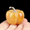 1445-30Mm abóbora, pedra de cristal natural Halloween abóbora de ação de graças ornamento de mesa