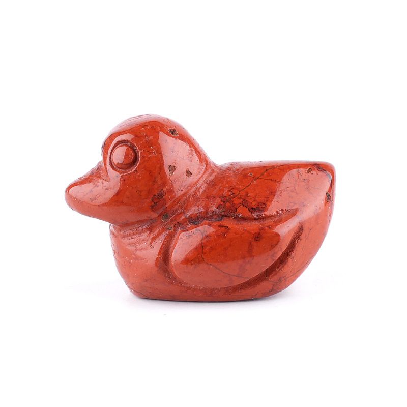 Vendas diretas de fábrica ornamento de pato de cristal natural criativo esculpido à mão 1in animal ágata pato ornamento doméstico
