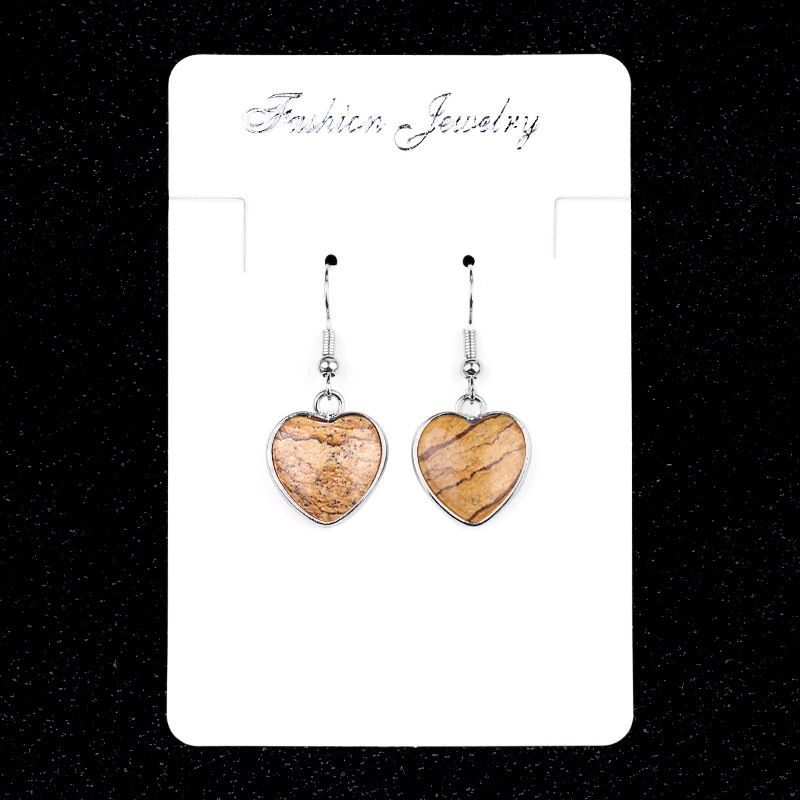 2091-Amethyst agate stone love brincos brincos de pedra preciosa luz luxo