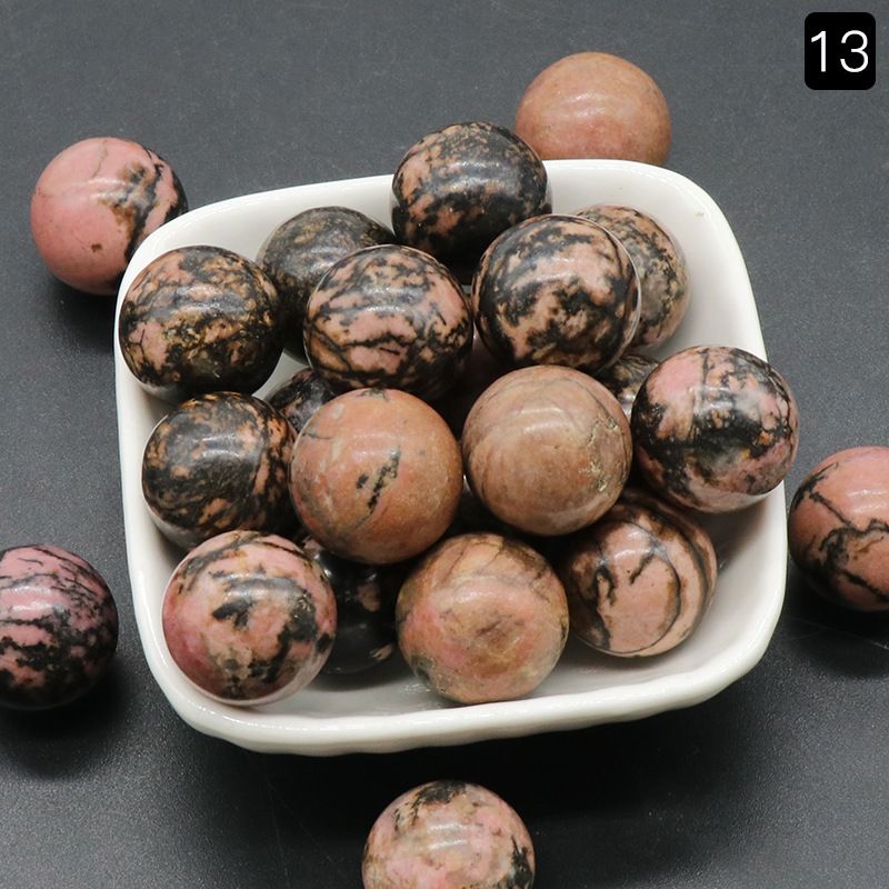 1097Bola não porosa não porosa Bola redonda de 20mm ágata de ametista natural DIY pedra não porosa contas redondas