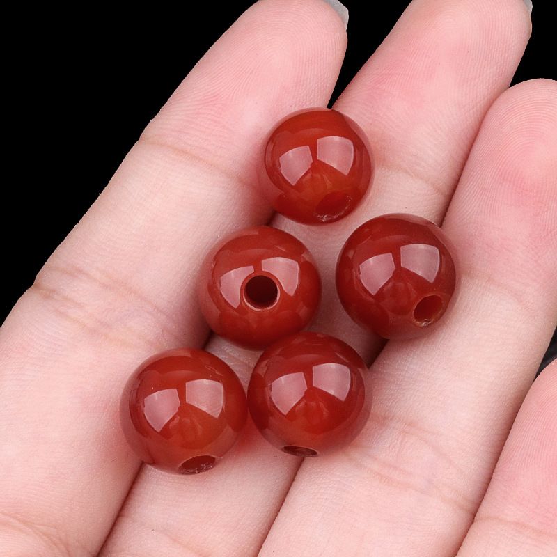 2197-Grânulos de buraco grande Ágata de cristal contas soltas 12mm buraco 3mm grande buraco DIY roupas pedra natural contas soltas acessórios