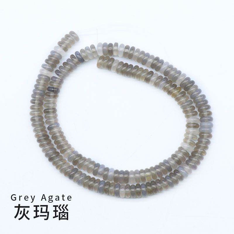700-Pedra semipreciosa de ágata de cristal natural 2 * 6 espaçador pulseira de contas DIY colar brincos acessórios de jóias material
