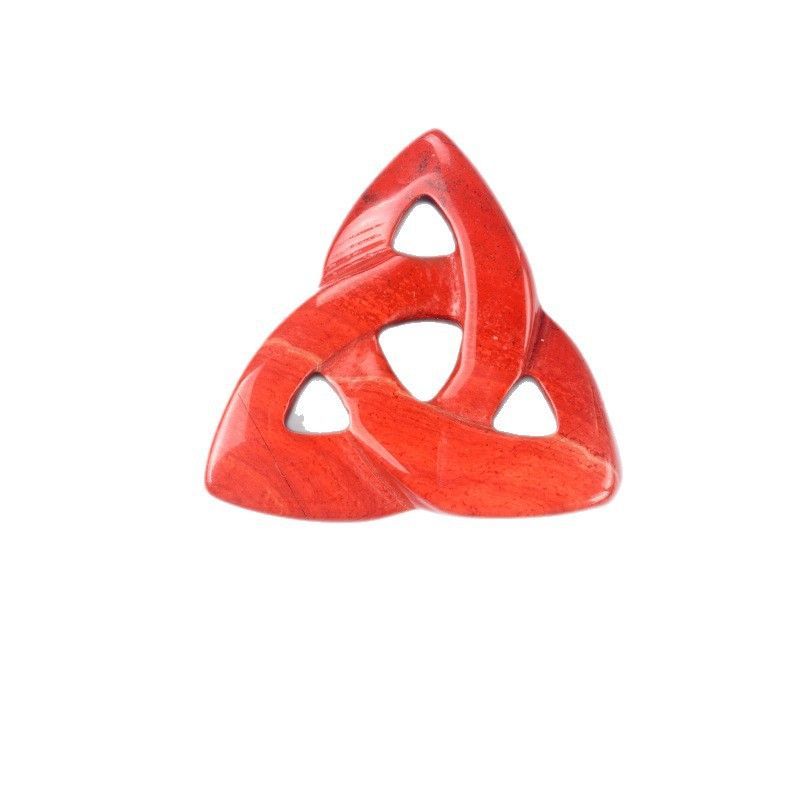 2493-Nó Celta Irlandês Flor Triangular Oca