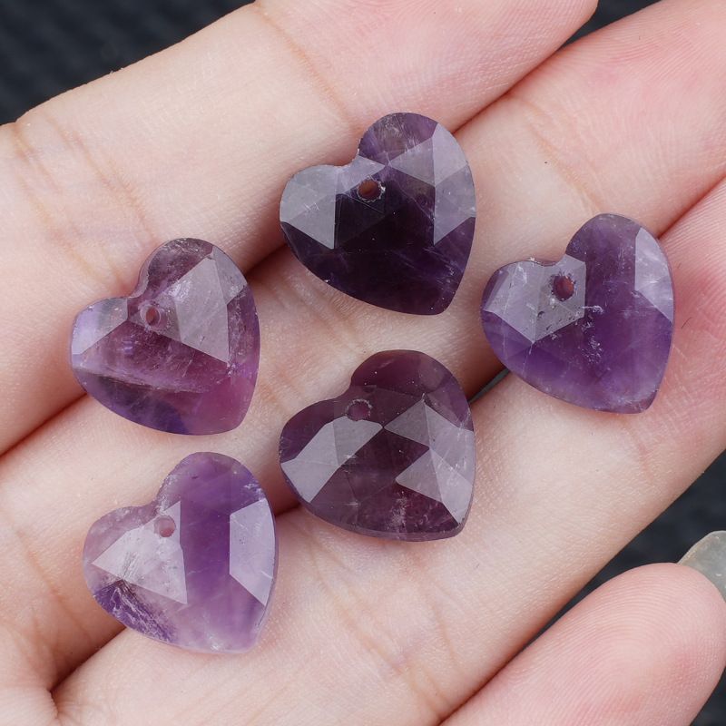 13Mm cristal ágata jade corte amor pingente DIY colar pulseira brincos jóias acessórios material