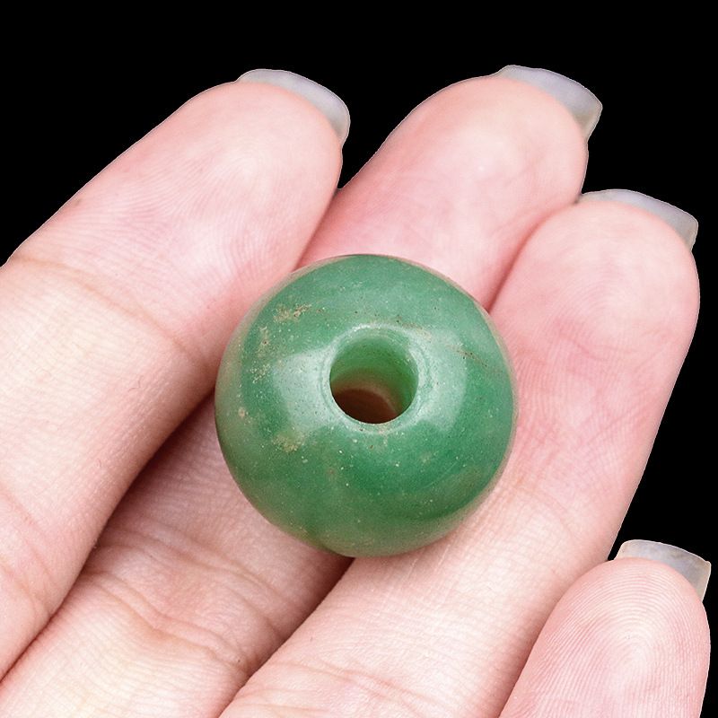 2019-Grandes contas de buraco de cristal natural ágata pedra grande buraco solto contas 18mm buraco 5mm DIY jóias materiais de vestuário