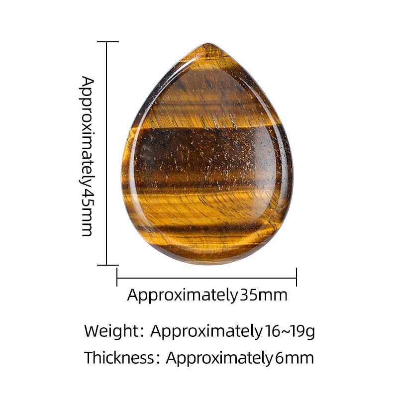 Pedra natural do polegar Massagem de descompressão europeia e americana escultura em pedra de palma com sulco de ágata em forma de gota de água esqueça a pedra da preocupação