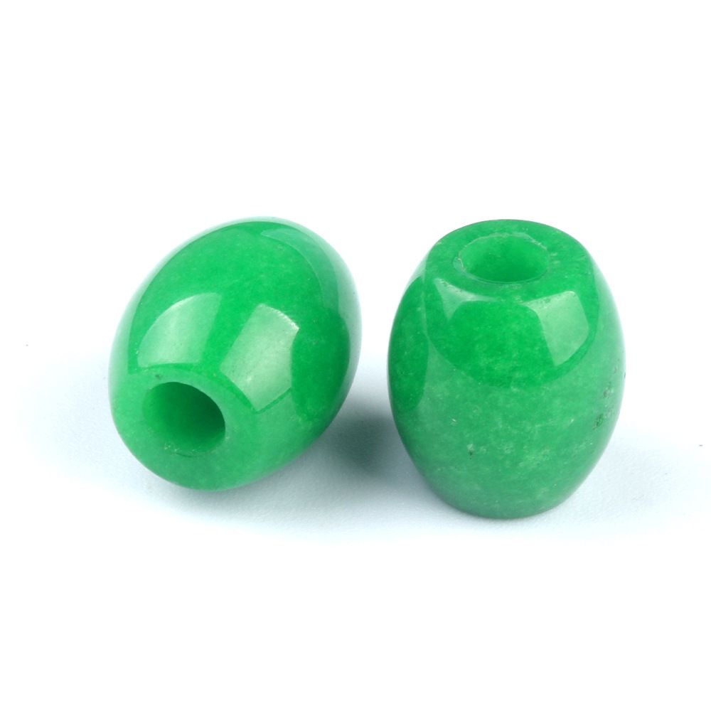 326-Grandes Buracos Grânulos Cristal Ágata Jade Barrel Grânulos Grandes Buracos Soltos 16 × 18mm Abertura 5mm Acessórios para Jóias