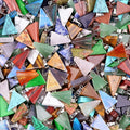 1455-20Mm Pingente Triângulo, Cristal Natural Pingente Triângulo de Pedra Semi-Preciosa Brincos DIY Colar Acessórios