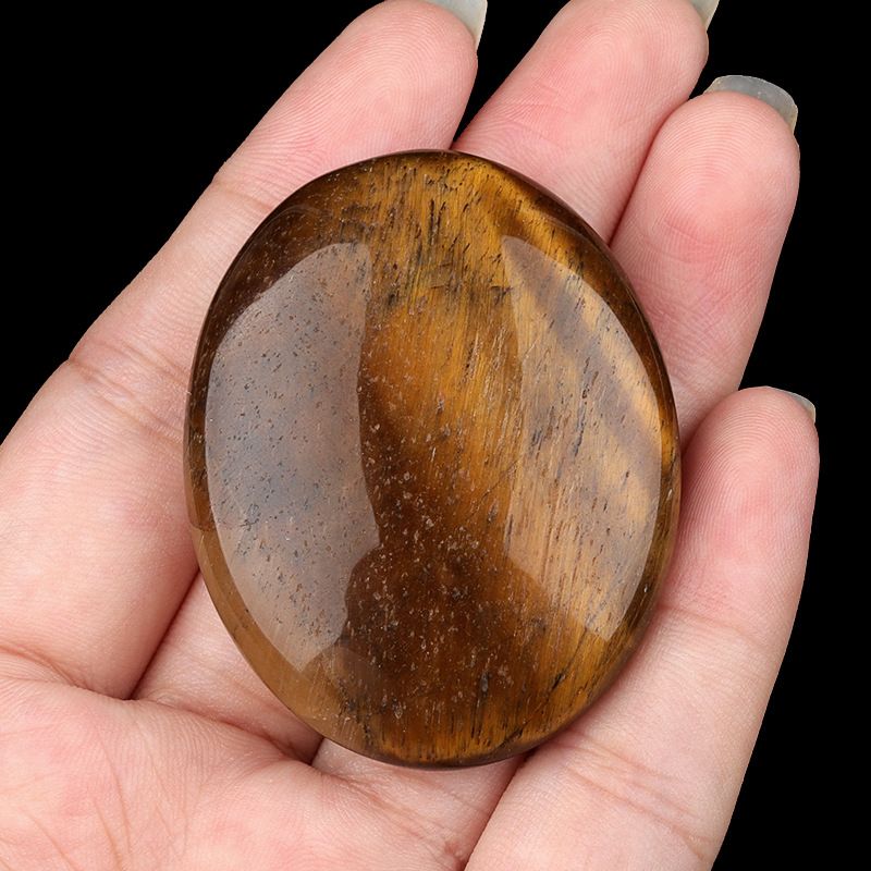 2310-Pedra de sabão de pedra de cristal natural para brincar com 38x48mm pedra de compressão quente oval SPA óleo essencial de massagem pedra