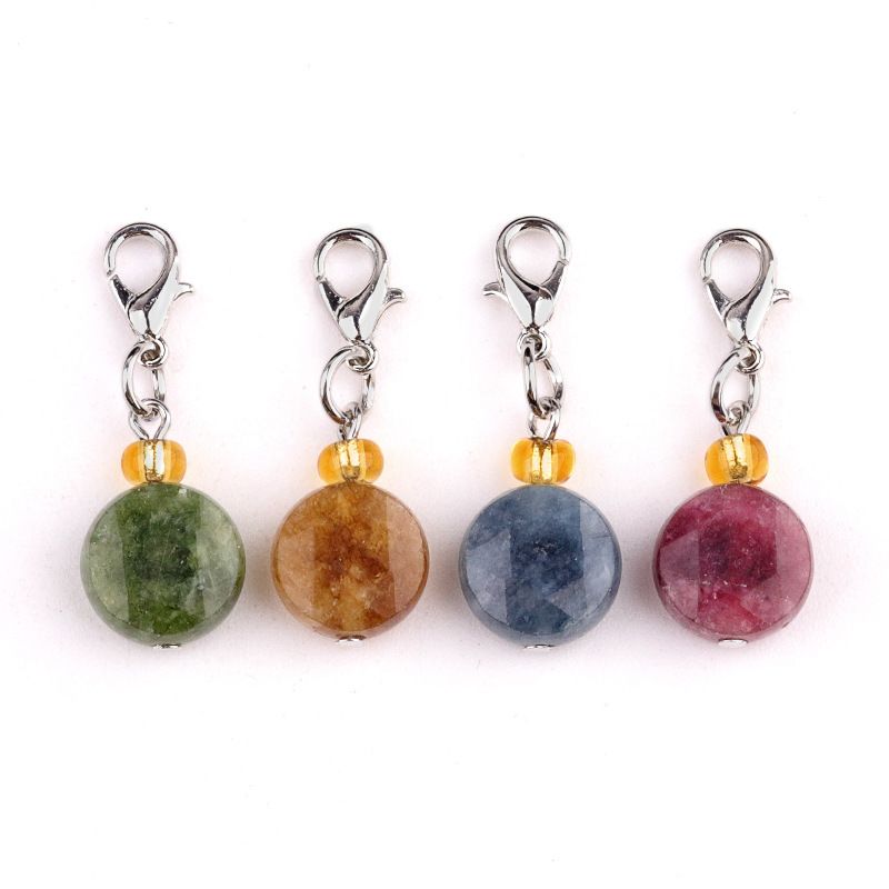 2132-Ágata de cristal natural pedra semi-preciosa seção hexagrama pingente pequeno gotejamento jóias DIY acessórios de jóias
