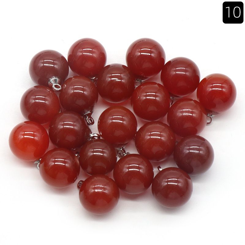1447-12Mm pingente de bola redonda em pó de cristal tigre olho de cristal natural pedra de cristal redonda pingente de acessórios de jóias DIY material