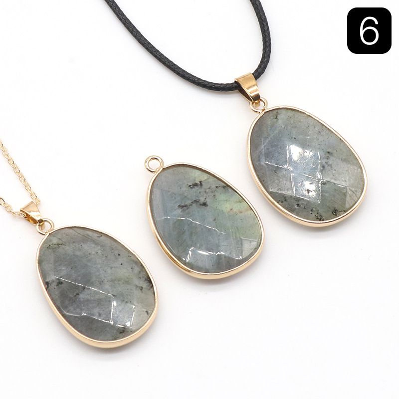 Cristal de ametista em pó Colar de bainha de corte de pedra de tigre Tianhe, pingente de bainha de pedra de ágata de cristal