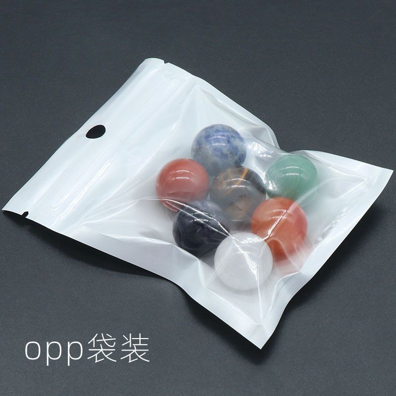 Conjunto de bolas 1355-12mm16mm20mm, cristal natural ágata bola de pedra colorida conjunto 7 pcs