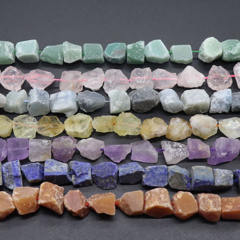 Ágata de cristal rosa transfronteiriça europeia e americana fluorita perfuração de minério de pedra áspera, minério de lã com contas soltas DIY irregulares