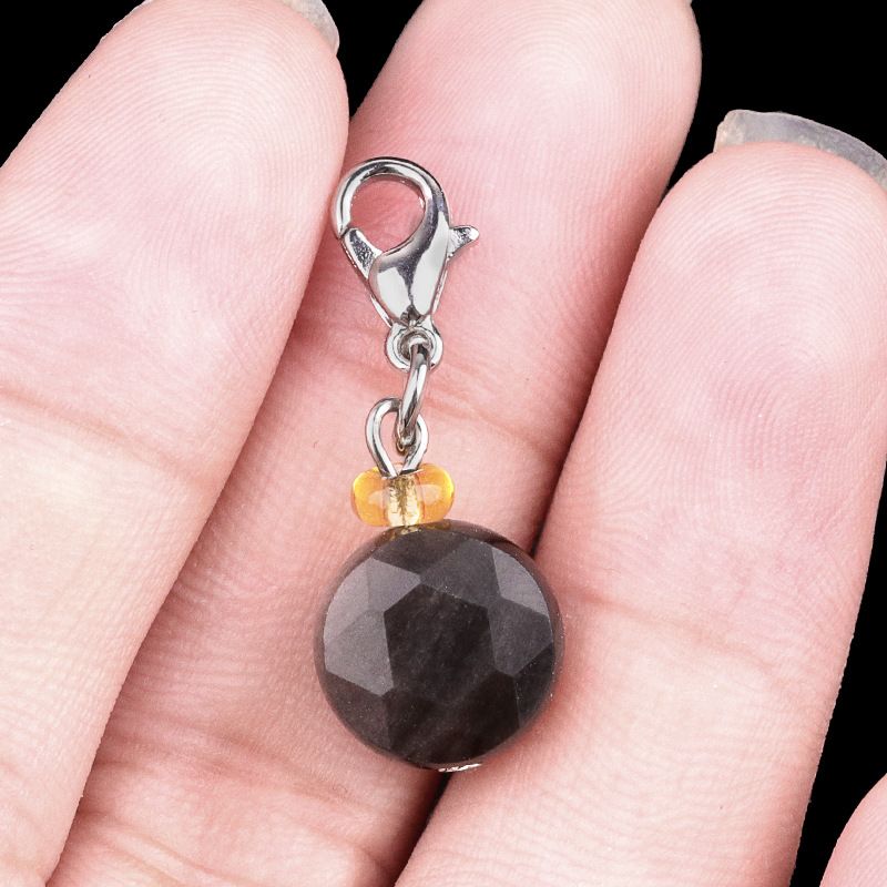 2132-Ágata de cristal natural pedra semi-preciosa seção hexagrama pingente pequeno gotejamento jóias DIY acessórios de jóias