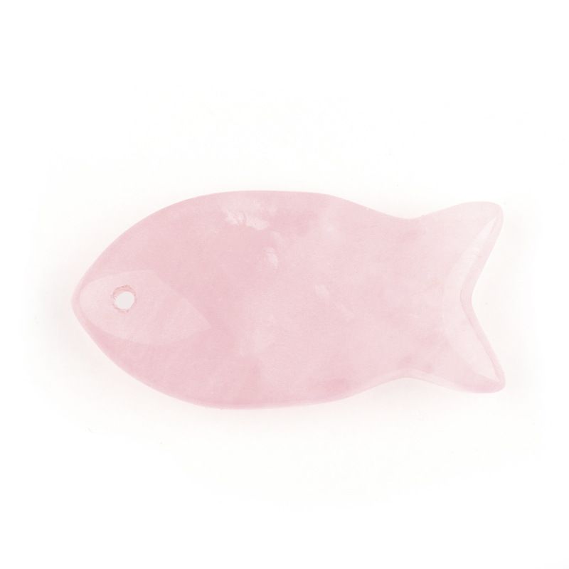 Atacado transfronteiriço 38mm cristal natural pingente de peixe pequeno DIY pedra criativa perfurada ágata pedra colar em forma de peixe