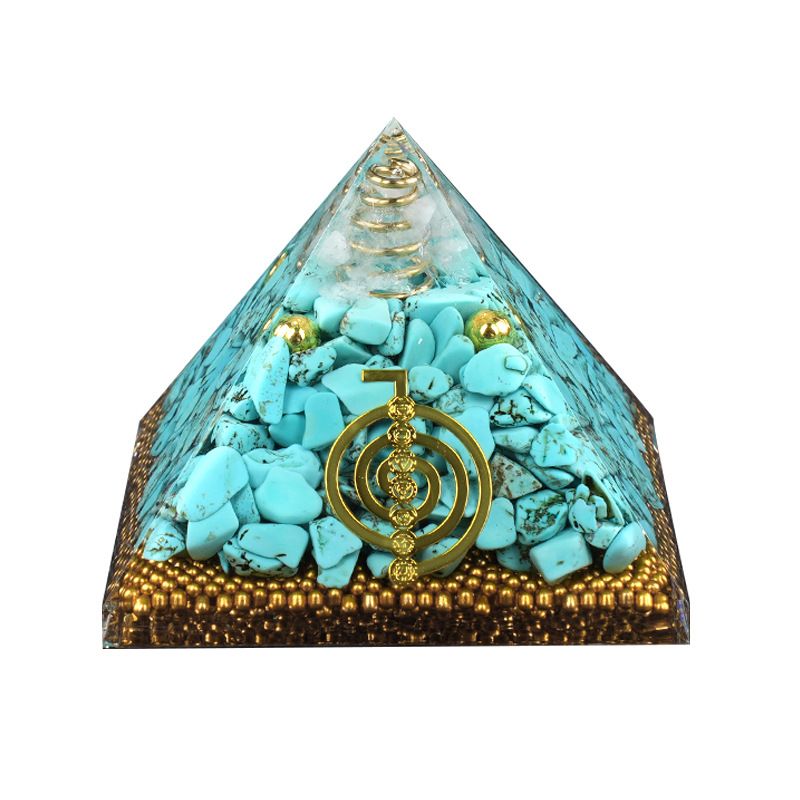 Pirâmide de Cristal Fabricante Personalizado Resina Epóxi Ágata Pirâmide de Cascalho
