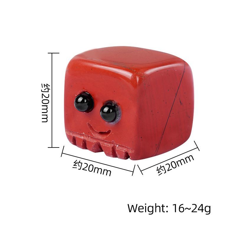 1760-Pedra semipreciosa de ametista natural Pedra companheira quadrada de 20mm Estou aqui para você pequeno ornamento