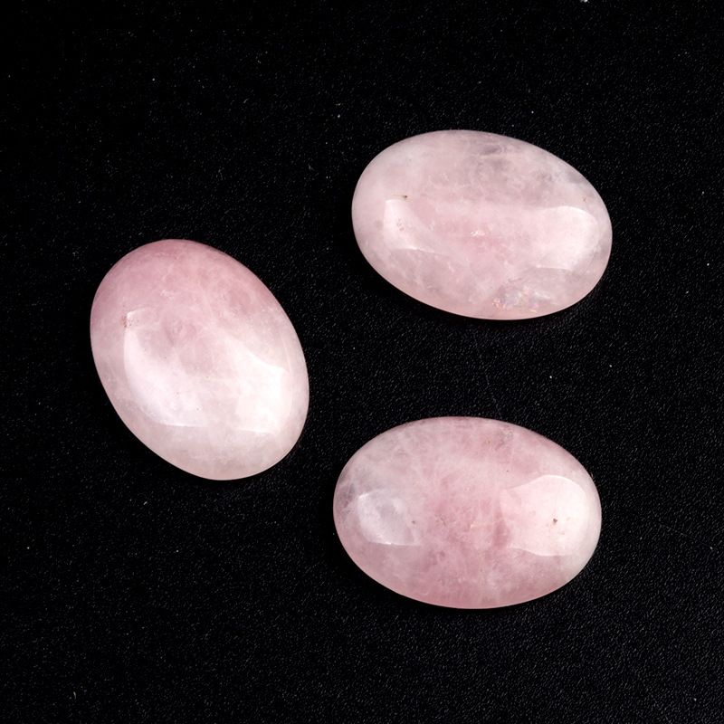 1244-15X20 Superfície de anel em forma de ovo, jóias DIY geométricas de cristal incrustadas com acessórios de pedra solta, cristal de morango.