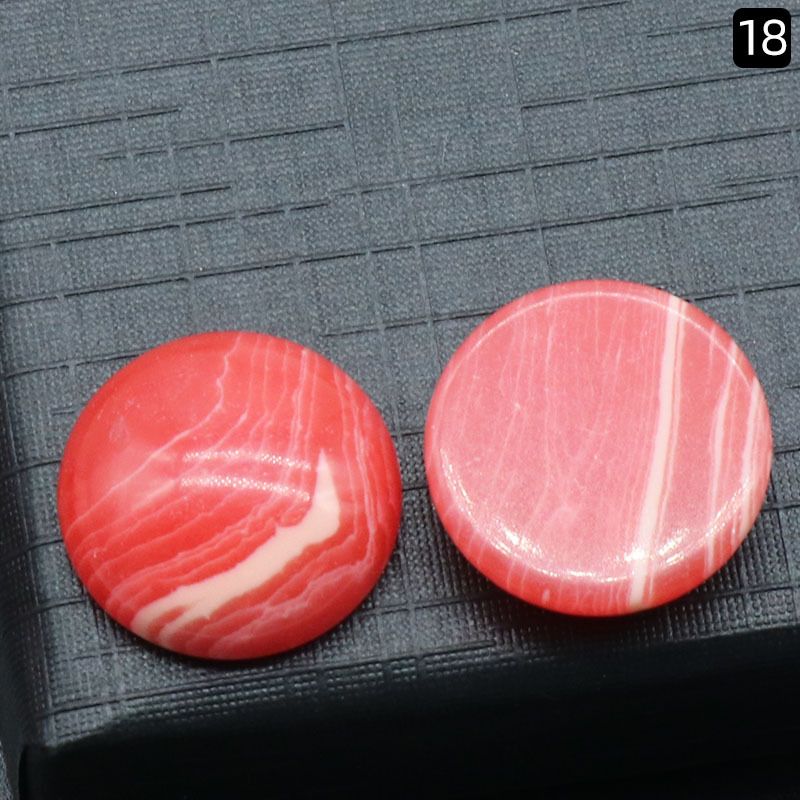 Superfície de anel redondo 1250-18Mm de cristal natural de superfície única curva redonda geométrica DIY jóias incrustadas com acessórios de pedra solta