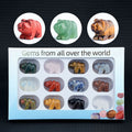 1 polegada urso polar 12 cores caixa animal cristal ágata jade escultura animal ornamento artesanato
