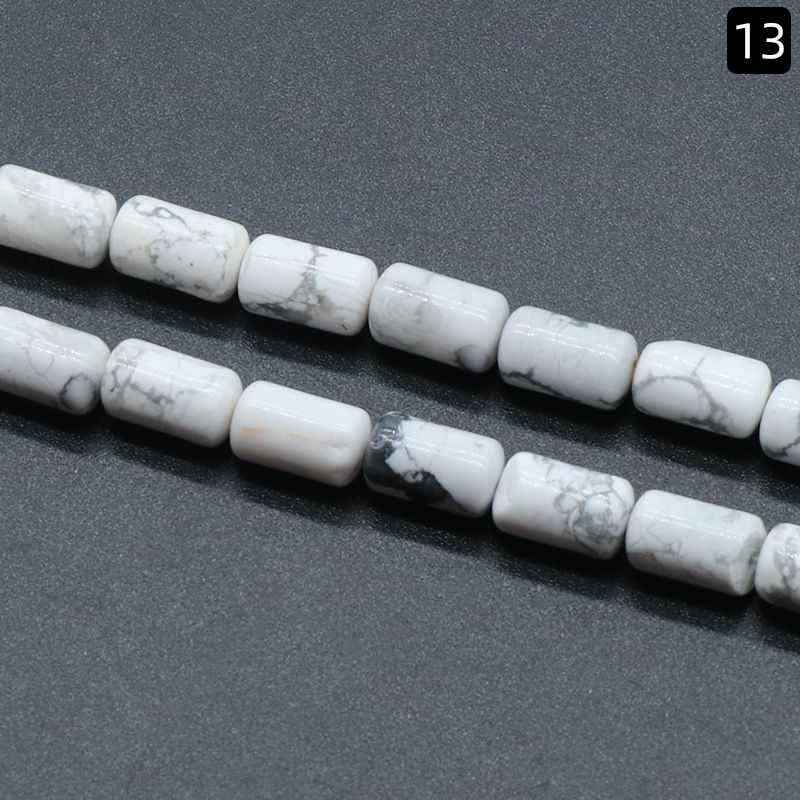 1330-Cristal ágata jade 6 * 10mm cilíndrico solto talão espaçador de tubo redondo talão de balde acessórios DIY vários materiais