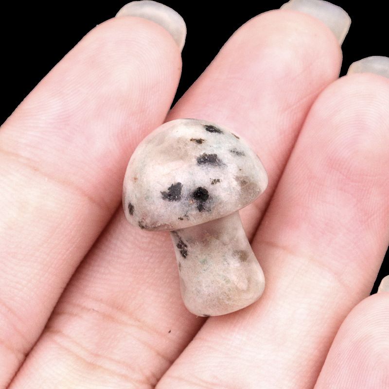 883-Amethyst agate stone mini 2cm pequeno cogumelo DIY micro paisagem Mori paisagismo jardim flor vaso decoração