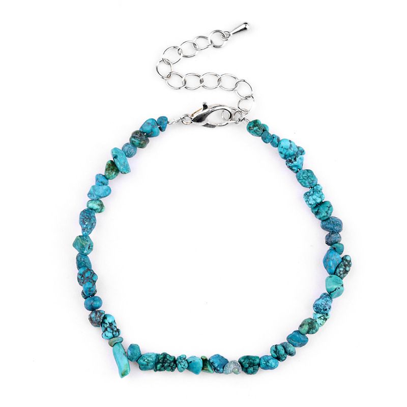 2077-Pulseira de ametista cristal azul turmalina cabelo cristal pulseira de pedra irregular mercadoria cênica