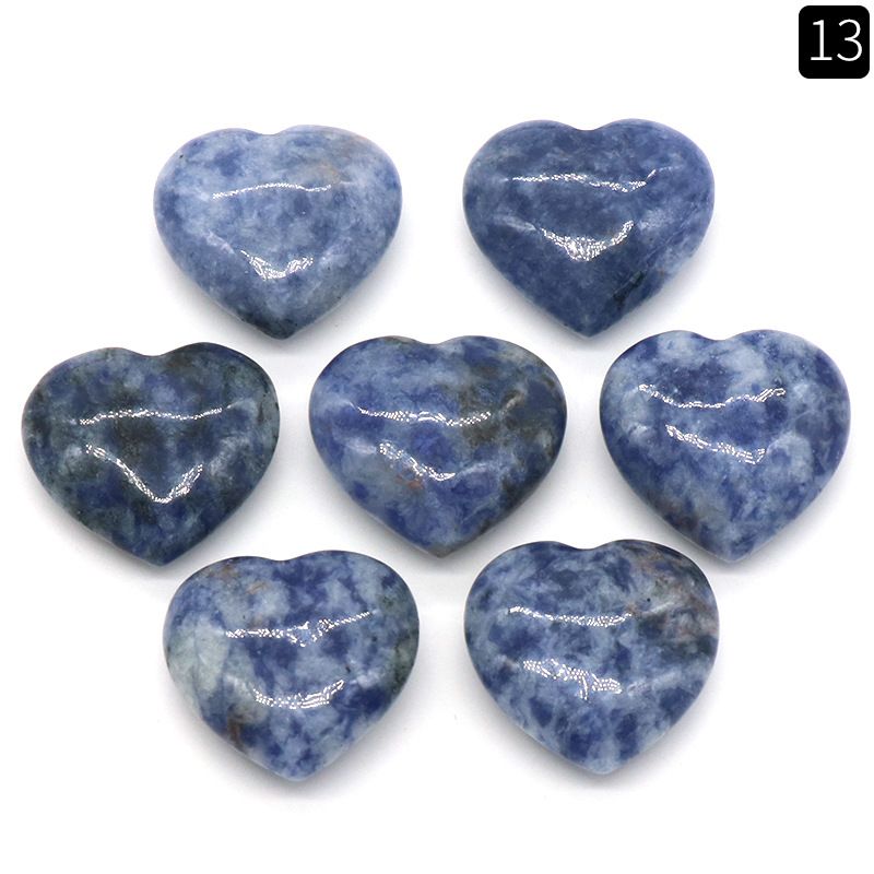 1451 - Pedra de Cristal Natural 20mm Ornamento de Pedra em Forma de Coração Sem Buracos Semi-Precioso Coração de Pêssego Decoração DIY