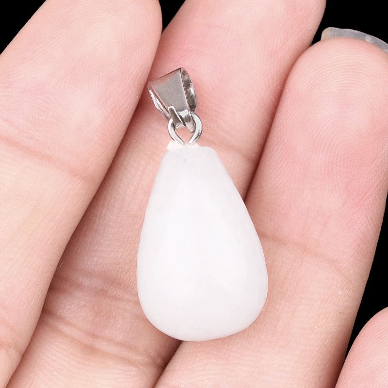 1463-20Mm pingente de gota de água redonda, pedra semi-preciosa natural pingente de gota de água redonda brincos DIY colar acessórios de jóias