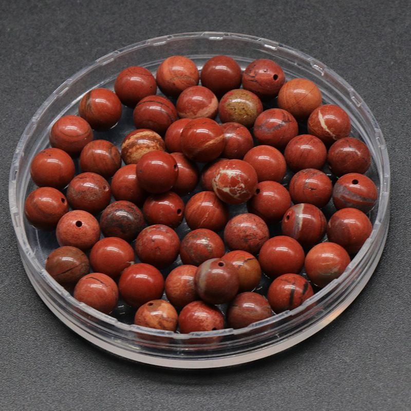 Contas de meio orifício de 1600-8mm, contas redondas de meio orifício de ágata de cristal natural, contas soltas Brincos de viga DIY acessórios de incrustação