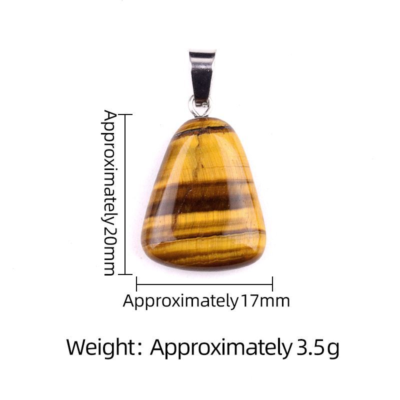 1457-20Mm Pingente Trapezoidal, Cristal Natural Pingente Geométrico Pingente de Pedra Semi-Preciosa Brincos Colar Acessórios