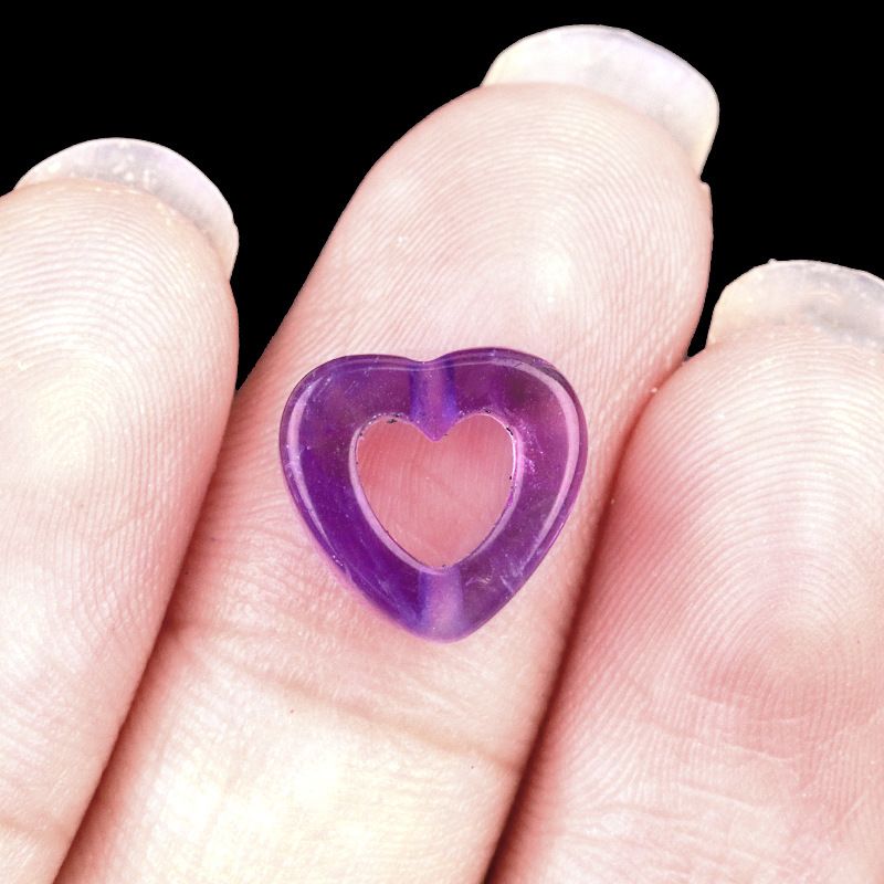 2055-Pedra de cristal natural ágata oco amor contas soltas DIY colar colar pulseira acessórios contas