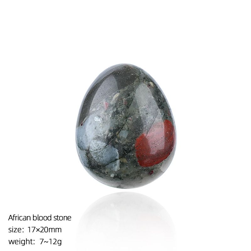 1431 Ovo de pedra de pedra crua em forma de pássaro de cristal natural de 20mm de cristal natural pequeno com ágata da Páscoa esculpida em forma de ovo