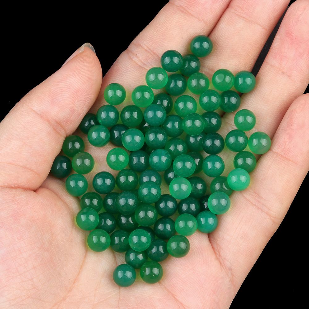 1918-6Mm contas redondas não porosas, ágata amarela, contas soltas de ágata vermelha, Dongling jade, tigre 's eye stone DIY stud brincos inlay acessórios