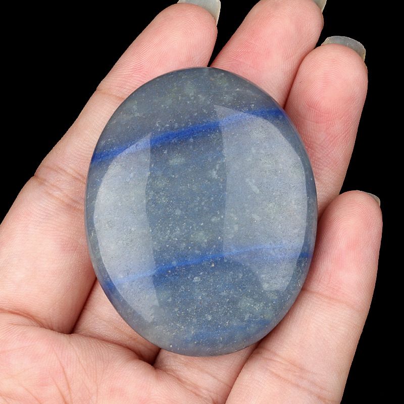 2310-Pedra de sabão de pedra de cristal natural para brincar com 38x48mm pedra de compressão quente oval SPA óleo essencial de massagem pedra