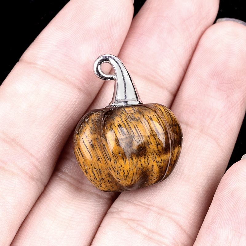 2033-20Mm Chapéu de Mágico Pingente de Abóbora, Pingente de Ametista Micropaisagem de Halloween Decoração Criativa para Casa