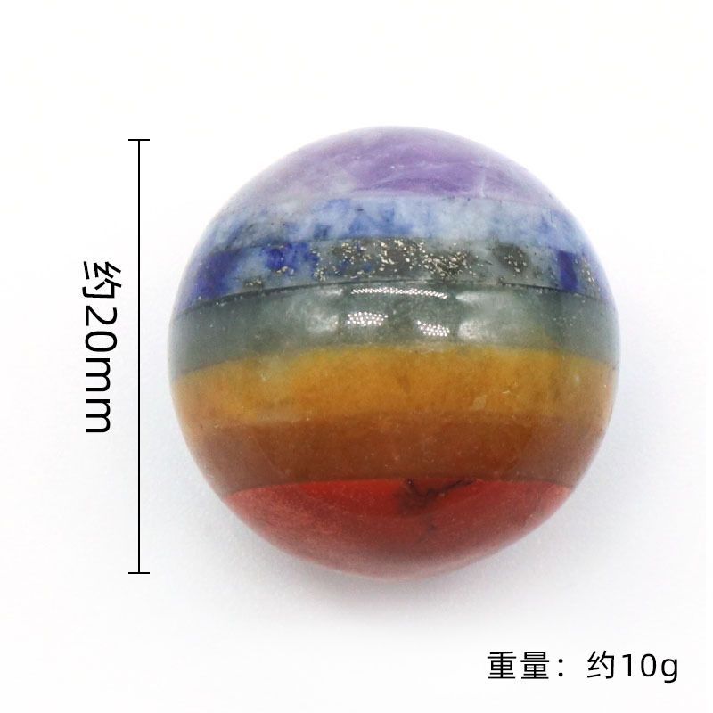 1253-Orbs pedra de cristal natural ágata emenda artesanato 20mm bola redonda pedra colorida pequeno ornamento