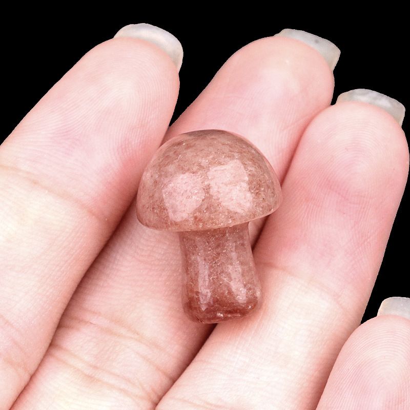 883-Amethyst agate stone mini 2cm pequeno cogumelo DIY micro paisagem Mori paisagismo jardim flor vaso decoração