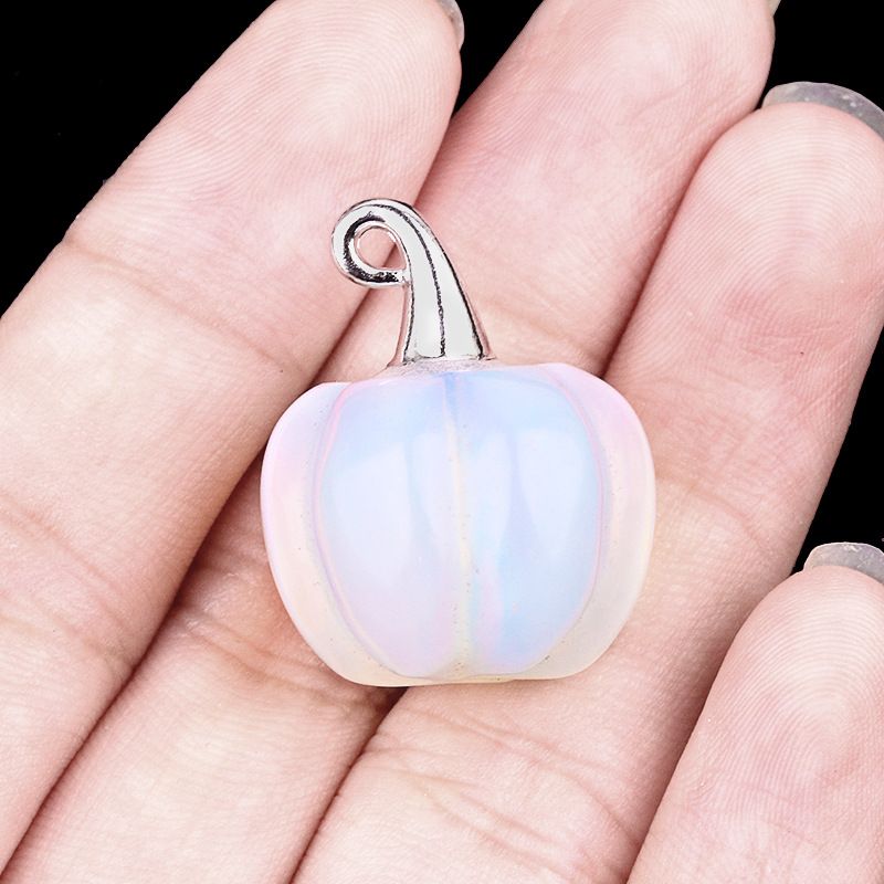 2033-20Mm Chapéu de Mágico Pingente de Abóbora, Pingente de Ametista Micropaisagem de Halloween Decoração Criativa para Casa