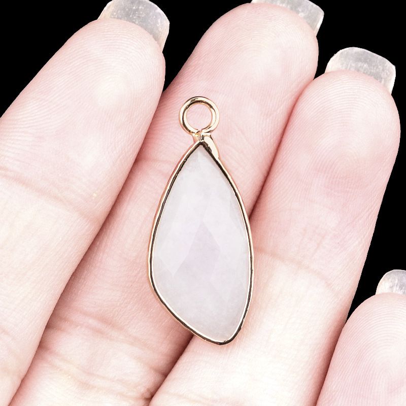 2099-11X21mm ametista cobre bainha pingente de gota de água em forma especial brincos DIY gancho de cabelo acessórios material