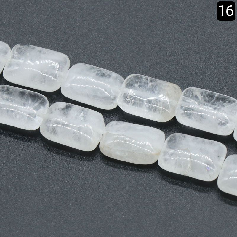 1366-Pedra semi-preciosa de ágata de cristal natural 13 * 18mm plana retangular DIY acessórios de jóias material