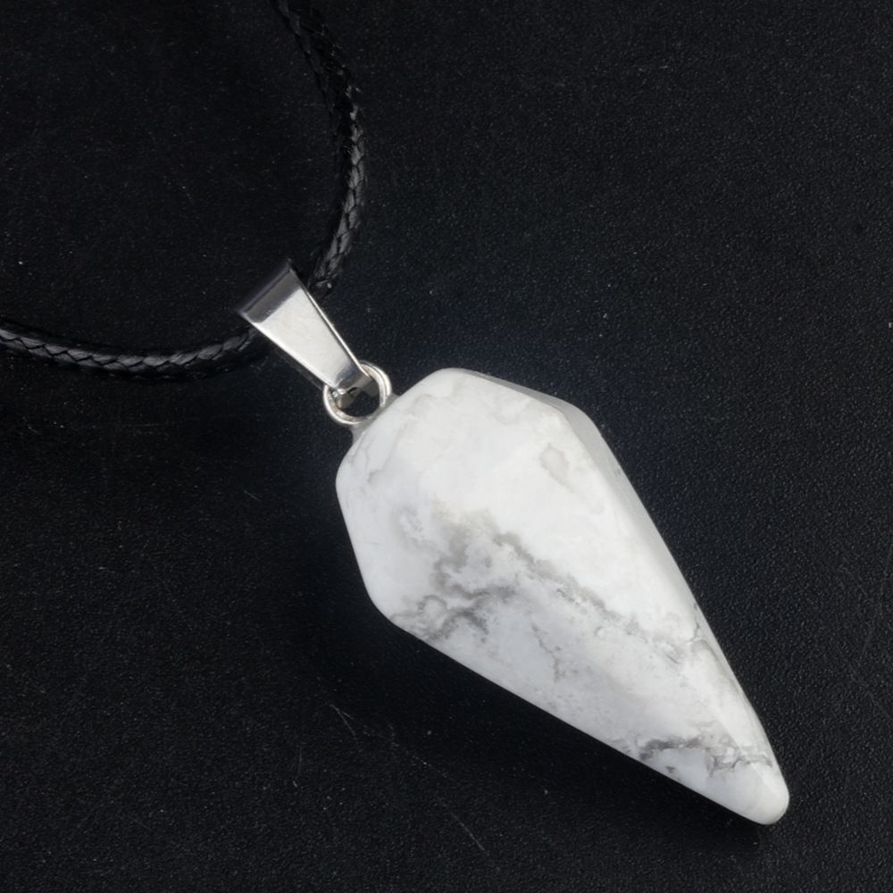 Pingente de Cristal Natural Hexagonal Cone Cônico Hexagonal Rômbolo Pêndulo eBay AliExpress Jóias