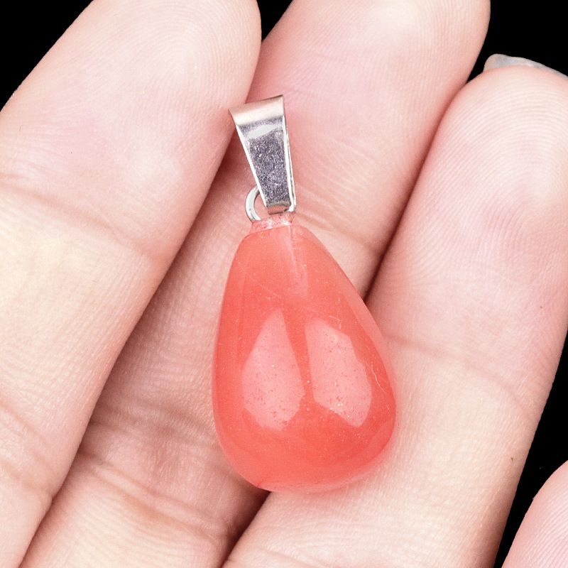 1463-20Mm pingente de gota de água redonda, pedra semi-preciosa natural pingente de gota de água redonda brincos DIY colar acessórios de jóias