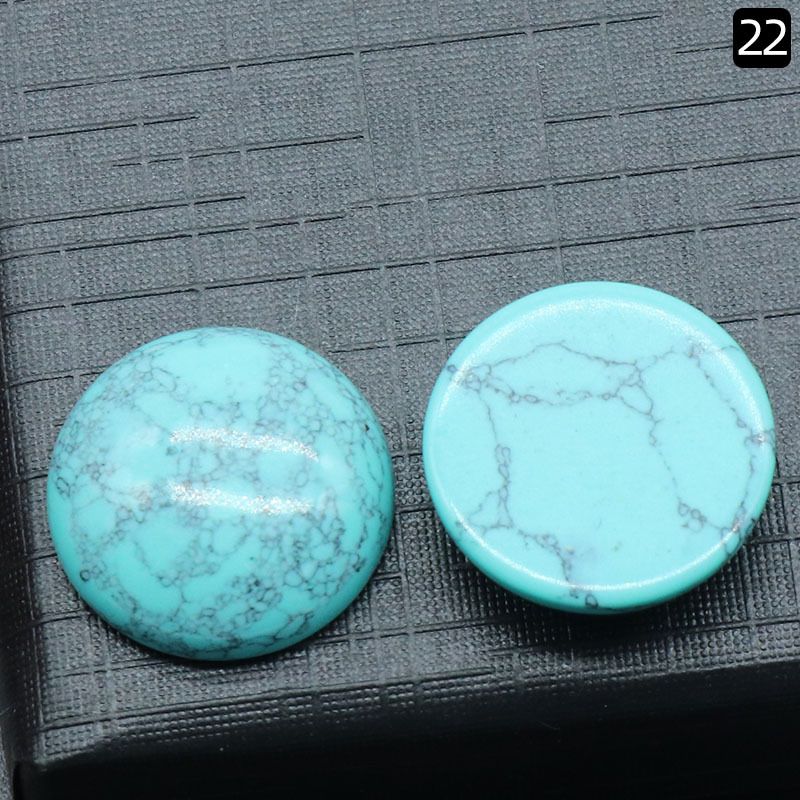 Superfície de anel redondo 1250-18Mm de cristal natural de superfície única curva redonda geométrica DIY jóias incrustadas com acessórios de pedra solta