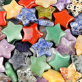 1433-30Mm pentagrama de cristal natural ágata estrela de pedra lua DIY estrela não porosa acessórios material